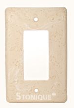 Stonique® Single Decora Plate Cover in Wheat